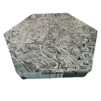 Sexkantigt grått mönster