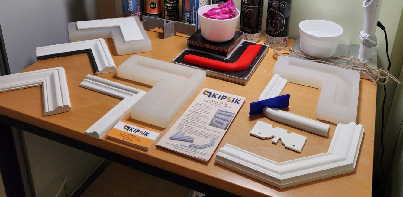 Arbetsbord för gipspulver