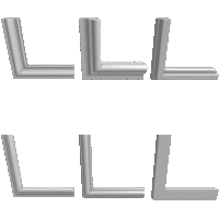 Liistunurk - täisnurk 90⁰ -Liistunurkade valik