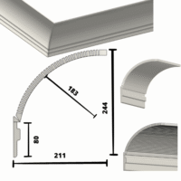 Tamme spegelbåge profil