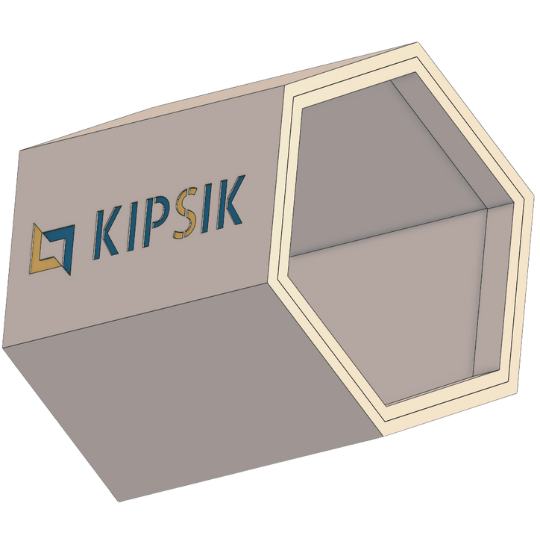 Hyllcell i en bikakehylla Hyllcell i en bikakehylla