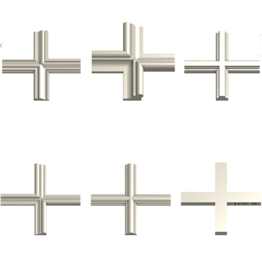 Kors för gipsskivelisten, många tillsammans Kors för gipsskivelisten, många tillsammans
