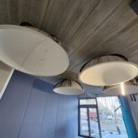 Kupoler efter installation