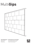 Multigips Monteringsanvisning